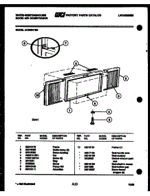 06 - Cabinet And Installation Parts parts for Frigidaire Air Conditioner AC059K7B2 from AppliancePartsPros.com