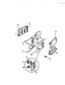 03 - Control Parts parts for Frigidaire Air Conditioner AC083J1A1 from AppliancePartsPros.com