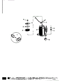 05 - Compressor parts for Frigidaire Air Conditioner AC083J1A1 from AppliancePartsPros.com