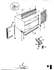 07 - Window Mounting parts for Frigidaire Air Conditioner AC083J1A1 from AppliancePartsPros.com