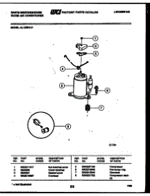 06 - Compressor Parts parts for Frigidaire Air Conditioner AL125N1A1 from AppliancePartsPros.com