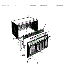 02 - Cabinet, Front, Wrapper parts for Frigidaire Air Conditioner AS287J2K1 from AppliancePartsPros.com