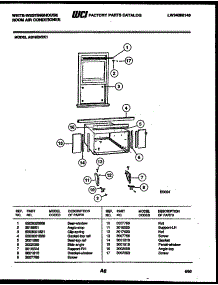 06 - Cabinet And Installation Parts parts for Frigidaire Air Conditioner AS182N2K1 from AppliancePartsPros.com