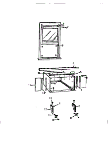 06 - Window Mounting parts for Frigidaire Air Conditioner AS187J2K1 from AppliancePartsPros.com