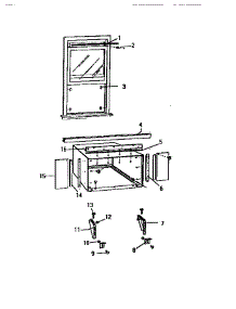 06 - Window Mounting parts for Frigidaire Air Conditioner AS287J2K1 from AppliancePartsPros.com