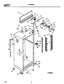 03 - Cabinet W /  Fan Assembly parts for Frigidaire Refrigerator WRT18QRBW2 from AppliancePartsPros.com