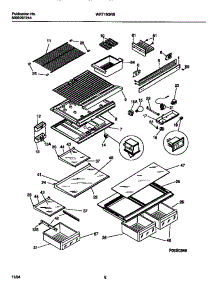 04 - Shelves, Controls, Divider, Mullion parts for Frigidaire Refrigerator WRT18QRBW2 from AppliancePartsPros.com