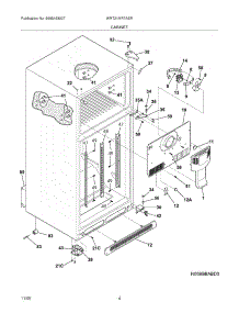 05 - Cabinet parts for White Westinghouse Refrigerator WRT21MR7ASR from AppliancePartsPros.com