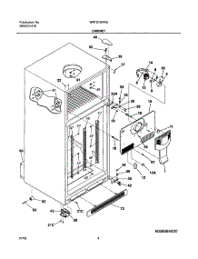 05 - Cabinet parts for White Westinghouse Refrigerator WRT21MR7AS3 from AppliancePartsPros.com