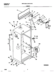 03 - Cabinet parts for Frigidaire Refrigerator WRT21BGAD4 from AppliancePartsPros.com