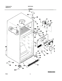 05 - Cabinet parts for White Westinghouse Refrigerator WRT21S4AW3 from AppliancePartsPros.com