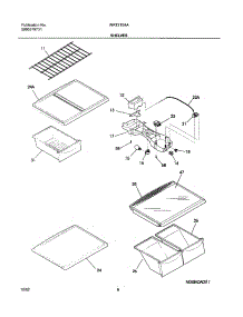 07 - Shelves parts for White Westinghouse Refrigerator WRT21S4AW3 from AppliancePartsPros.com