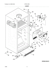 05 - Cabinet parts for White Westinghouse Refrigerator WRT8A1EW6 from AppliancePartsPros.com
