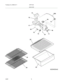 07 - Shelves parts for White Westinghouse Refrigerator WRT7A2EW0 from AppliancePartsPros.com