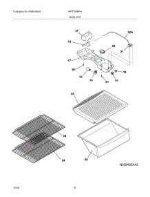 07 - Shelves parts for White Westinghouse Refrigerator WRT7A2EW4 from AppliancePartsPros.com