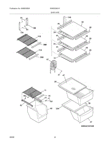 09 - Shelves parts for White Westinghouse Refrigerator WWSS2601KS1 from AppliancePartsPros.com