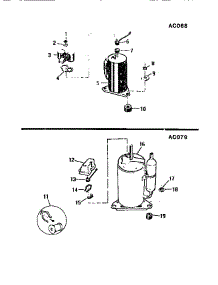 05 - Compressor parts for Frigidaire Air Conditioner AC079J7B1 from AppliancePartsPros.com