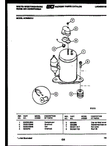 05 - Compressor Parts parts for Frigidaire Air Conditioner AC086N7A1 from AppliancePartsPros.com