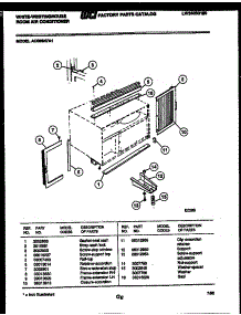06 - Cabinet And Installation Parts parts for Frigidaire Air Conditioner AC086N7A1 from AppliancePartsPros.com