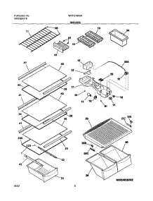 07 - Shelves parts for White Westinghouse Refrigerator WRTG18X6AW1 from AppliancePartsPros.com