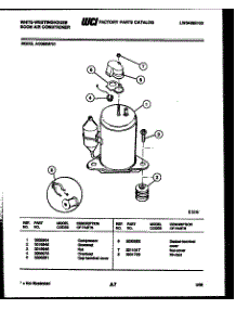 05 - Compressor Parts parts for Frigidaire Air Conditioner AC088M7B1 from AppliancePartsPros.com