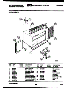 06 - Cabinet And Installation Parts parts for Frigidaire Air Conditioner AC062N7A1 from AppliancePartsPros.com