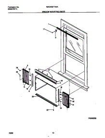 06 - Window Mounting Parts parts for Frigidaire Air Conditioner WAC052T7A2A from AppliancePartsPros.com