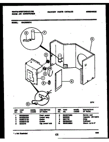 04 - Electrical Parts parts for Frigidaire Air Conditioner WAC063S7A1 from AppliancePartsPros.com