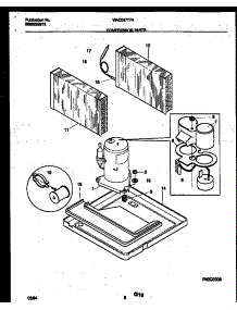 05 - Compressor Parts parts for Frigidaire Air Conditioner WAC067T7A1 from AppliancePartsPros.com