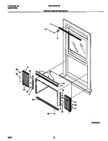 06 - Window Mounting Parts parts for Frigidaire Air Conditioner WAC083W7A8 from AppliancePartsPros.com