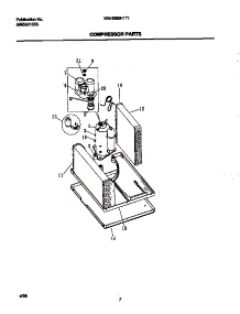 05 - Compressor parts for Frigidaire Air Conditioner WAH086H1T1 from AppliancePartsPros.com