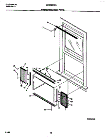 06 - Window Mounting Parts parts for Frigidaire Air Conditioner WAC086W7A1 from AppliancePartsPros.com
