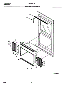 06 - Window Mounting Parts parts for Frigidaire Air Conditioner WAC083T7A2 from AppliancePartsPros.com