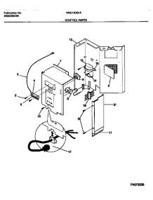 03 - Control parts for Frigidaire Air Conditioner WAS183S2A3 from AppliancePartsPros.com