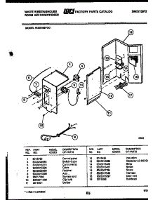 03 - Electrical Parts parts for Frigidaire Air Conditioner WAS186P2K1 from AppliancePartsPros.com