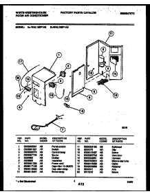 03 - Electrical Parts parts for Frigidaire Air Conditioner WAL125P1A3 from AppliancePartsPros.com