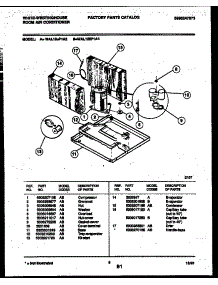 05 - System Parts parts for Frigidaire Air Conditioner WAL125P1A3 from AppliancePartsPros.com