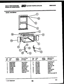 06 - Cabinet And Installation Parts parts for Frigidaire Air Conditioner WAS186P2K1 from AppliancePartsPros.com