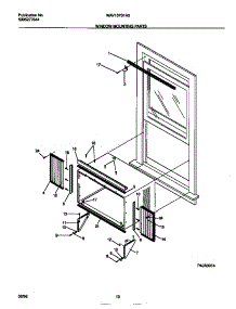 06 - Window Mounting Parts parts for Frigidaire Air Conditioner WAV157S1A3 from AppliancePartsPros.com