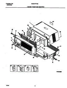 02 - Cabinet  Front  And  Wrapper parts for Frigidaire Air Conditioner WAB077F7B3 from AppliancePartsPros.com