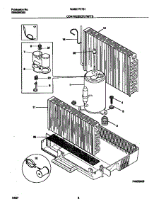 05 - Compressor Parts parts for Frigidaire Air Conditioner WAB077F7B1 from AppliancePartsPros.com