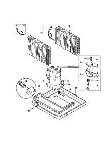 05 - System parts for Frigidaire Air Conditioner WAC052T7A6 from AppliancePartsPros.com