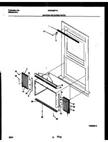 06 - Window Mounting Parts parts for Frigidaire Air Conditioner WAC056P7A2 from AppliancePartsPros.com
