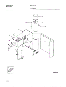 07 - Controls parts for White Westinghouse Air Conditioner WAC103K1A1 from AppliancePartsPros.com