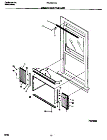 06 - Window Mounting Parts parts for Frigidaire Air Conditioner WAC053T7A2 from AppliancePartsPros.com
