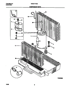 05 - Compressor  Parts parts for Frigidaire Air Conditioner WAB077F7B3 from AppliancePartsPros.com