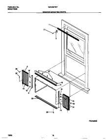 06 - Window Mounting Parts parts for Frigidaire Air Conditioner WAC067W7A5 from AppliancePartsPros.com