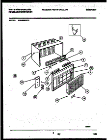 02 - Cabinet Parts parts for Frigidaire Air Conditioner WAH09EP2T2 from AppliancePartsPros.com
