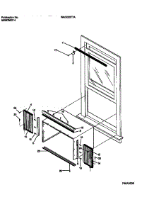 06 - Window Mounts parts for Frigidaire Air Conditioner WAC053T7A4 from AppliancePartsPros.com