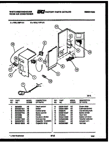 03 - Electrical Parts parts for Frigidaire Air Conditioner WAL106P1A1 from AppliancePartsPros.com